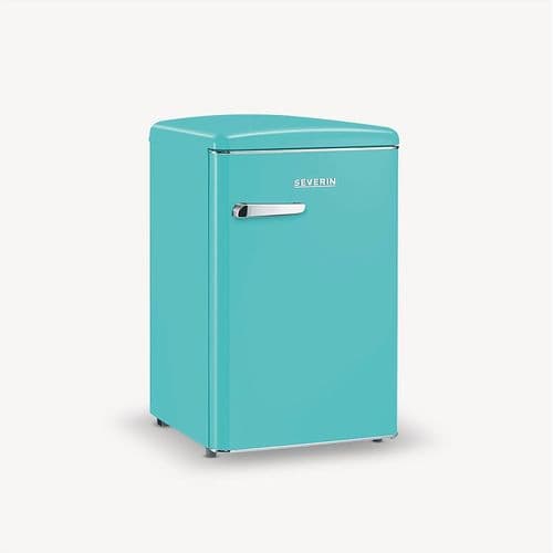 SEVERIN Retro Tischkühlschrank RKS 8834 aus Kunststoff, türkis Kühlschrank Gefrierkombination Retro Kühlschrank Led Kühlschrank Kühlschrank